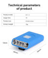 Outdoor fishing head-mounted rechargeable induction hat brim light led mini night fishing bait head light usb clip cap light. 