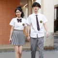 Zhao Liying Same Style School Uniform jk Uniform Women's Summer White Shirt Pleated Skirt Junior High School Style Graduation Class Uniform Suit. 