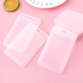 Accessories Vertical Transparent Card Holder Durable ABS Transparent ID Tag Badge Holder Mini Plastic Pass Work Card Cover Case. 