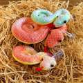 Dadomyd plush soft stuffed fluffy 2025 Chinese Year collection key chain cute snake mascot pendant doll Spring Festival. 