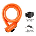 ROCKBROS Bicycle Lock 1.2m Portable Anti-theft Cycle Lock MTB Road Cycling Cable Lock Motorcycle Vehicle Electric Bicycle Accessories. 