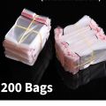 New Clear sealing Flyers 1.5''x 2.5''  Transparent Self Sealing Bags Bundle of 200 Flyers Small Poly OPP Clear Transparent Polythene Bags Plastic Bags Jewelry Gift Packing Materials. 