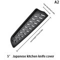 Kitchen Knife Sheath Black Plastic Knife Covers Knife Blade Protector Cover Edge Guards Case Boning Fruit Bread Chef Knife Tool. 