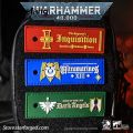 Wenefang Starforged Warhammer 40K Imperial Armed Forces Morale 2025 New Patches Velcro Game Peripheral Backpack Decoration. 
