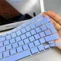 (Order message color) EU -Enter Laptop Keyboard Cover For Macbook Air 13 M1 chip A2337 A2179 Silicone Color waterproof Keyboard protective film Case. 