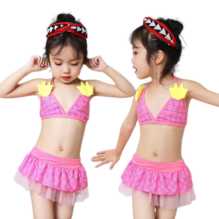 Yfashion%202%20Pieces%20Girls%20Cotton%20Split%20Swimsuit%20Multi-color%20Sweet%20Cute%20Bikini%20Swimwear%20For%200-2%20Years%20Old%20Kids%20-%20Image%208
