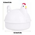 Spreeshop Kitchen Microwave Eggs Steamer Chicken Shaped 4 Egg Boiler Novelty Cooking Appliances Household Egg Tool. 