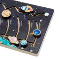 Wood Planets Game Preschool Learning Activities Science Toy Jigsaw Planet Matching Game. 
