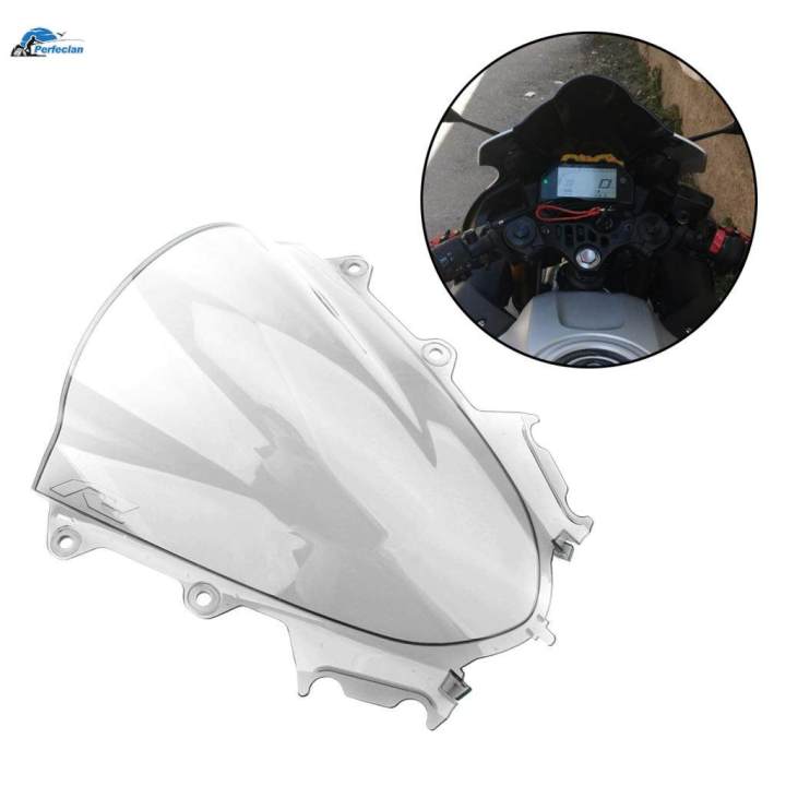 Cycle Stream Windscreen Windshield 19-20, Double-bubble Design Clear ...