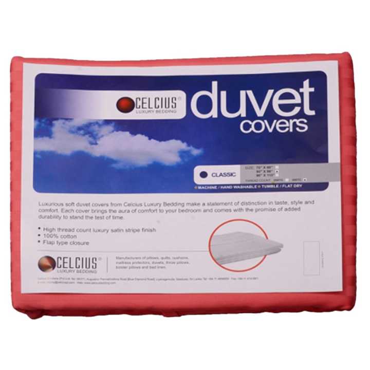 Celcius Duvet Cover (Classic Colour: Poppy) -90x90