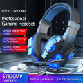 Machine Gaming Computing Bright In-Ear LED Illuminated V Wired Headphones SY830M Noise Cancelling Stereo Headphones with Cool Machine, Good for Hands. 
