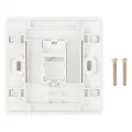 86 Type Single Port RJ45 Wall Flat Face Plate Ethernet Network Socket  Panel Encounter. 