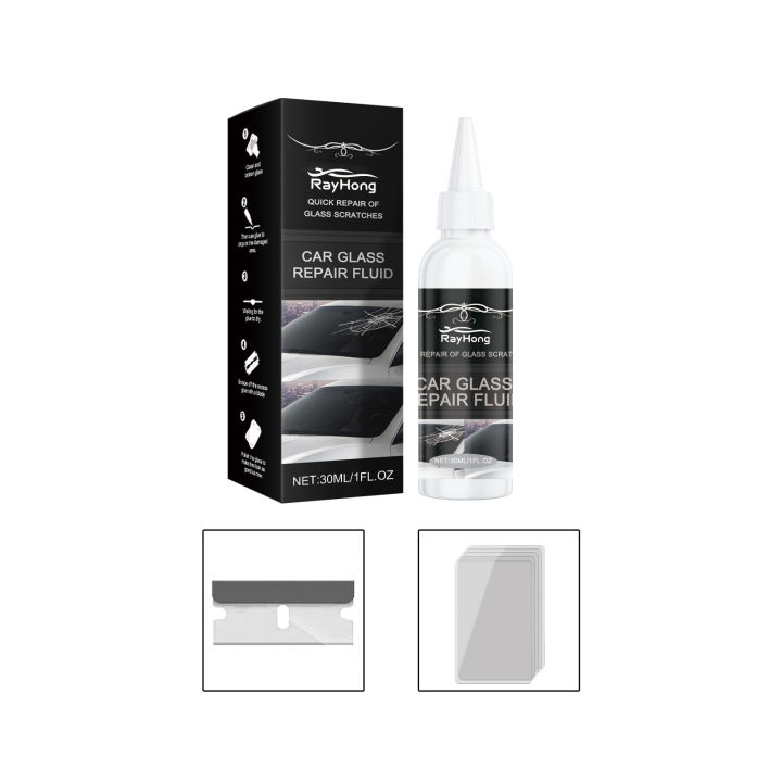 Rayhong Car Glass Repair Glue (30ml) Glass Nano Repair Liquid for Quick Crack Repair Glass Repair Glue