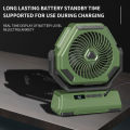 Multifunctional Camping Fan with LED Light 6 in-ch U-SB Batt-ery Operated Fan Ceiling Tent Light with 3 Lighting Modes & 3 Adjustable Wind Speed for Home Office Camping Picnic Fishing. 