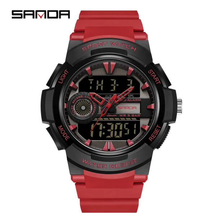 SANDA%20Top%20Brand%20Men's%20Watches%20Sport%20Military%20Quartz%20Watch%2050M%20Waterproof%20Wristwatch%20for%20Men%20Clock%20relogios%20masculino%206082%20-%20Image%2010