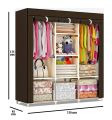 High Quality 3 Door Portable Folding Wardrobe Cupboard. 