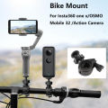 Bike Clamp Mount Holder Clip For Om 4 Osmo Mobile 3 2/zhiyun Smooth Q 4 One X Hero 5 4 Action Camera. 