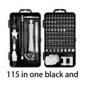 115 in 1 Screwdriver Set, Magnetic DIY Precision Tool kit for Glasses PC Laptop Mobile Cell Phone Digital Watch LSW. 