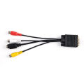 3RCA Converter Cable New VGA to Video TV Out S-Video AV Adapter VGA TO VGA Cable Creek. 