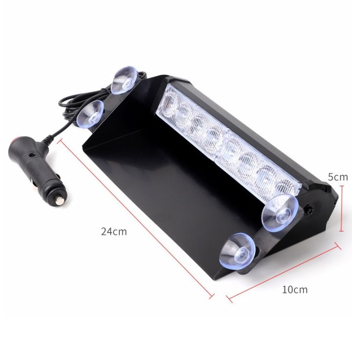 8%20LEDs%20Car/Truck%20VIP%20Emergency%20Flasher%20Dash%20Strobe%20Warning%20Light%20Day%20Running%20Flash%20Led%20Police%20Lights%203%20Flashing%20Modes%2012V%20with%20Metal%20Cover%20-%20Image%206
