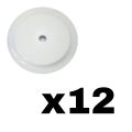 Ceiling Rose White 1/12Pcs 2 Terminals 230v-10A. 