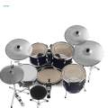 5x Drummer Practice Quiet Cymbal Mute Cymbal Set Low Volume Cymbal Pack for Beginners Drum Set. 