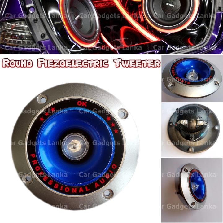 Subwoofer Piezoelectric Blue Colour Round Tweeter With Head Driver ...