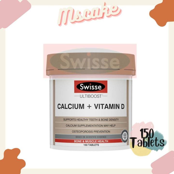 READY%20STOCK%20Ship%20in%2024%20Hours%20~%20SWISSE%20Calcium%20Vitamin%20D%20150%20Tablets%20-%20Image%203
