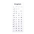 English Russian Luminous Keyboard Stickers Letter Alphabet Layout Sticker For Laptop Desktop PC Key Board Dustproof Film. 