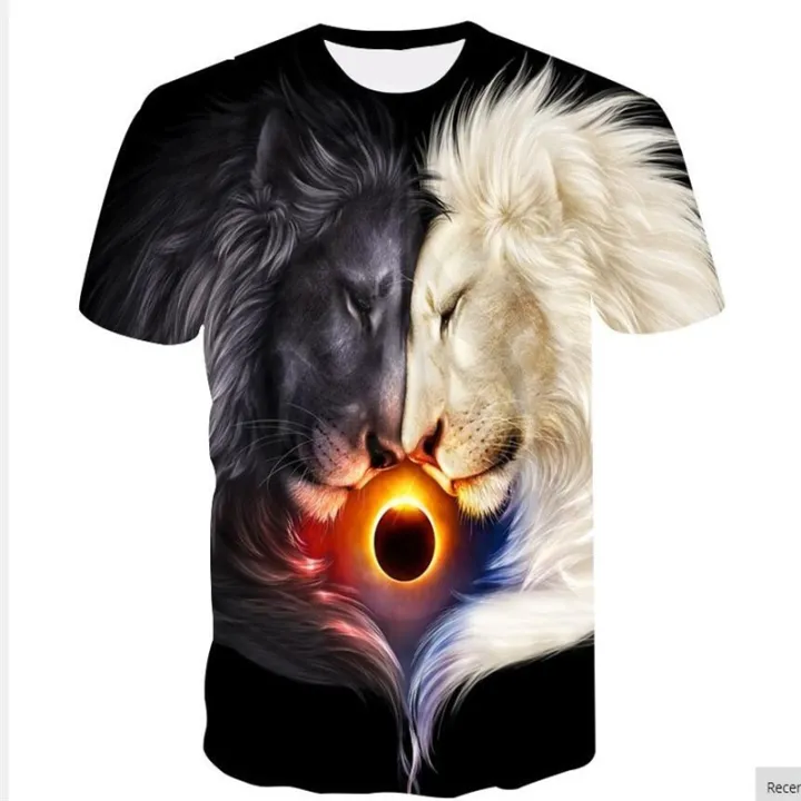 New%202023%20Baby%20Lion%20Boys%20Girls%20T%20Shirts%20Clothes%20Kids%20Short%20Sleeve%203D%20Printed%20T-Shirts%20Children%20Animal%20Clothing%20Tees%20Tops%20Costume%20-%20Image%202