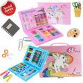 86 Pcs/Box Kids Painting Drawing Art Set And 68 Pcs/Box Kids Painting Drawing Art Set Together With Crayons Oil Pastels Watercolor Markers Colored Pencil Tools For Boys Girls Kids Children Gift. 