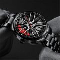 【ZIME】Watch for Men Sports Watch 3D Car Wheel Stainless Steel Band Wristwatches Male Quartz Clock Jam Tangan Lelaki. 