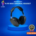 N-P9 Max Wireless Headphones with Mic Stereo Sound Max Sport Headset P9 Bluetooth Headset N-P9 Max headphone, P9 wireless headset, Bluetooth sport headset, stereo over-ear headphone, mic headphones, SL STORY Bluetooth headset. 