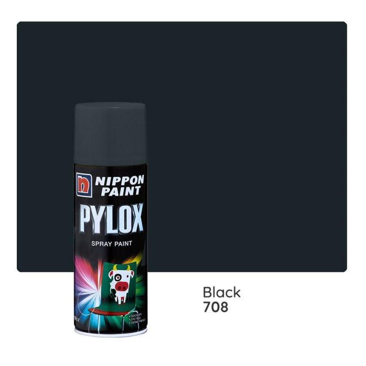 Nippon Pylox Black Gloss- Spray Paint