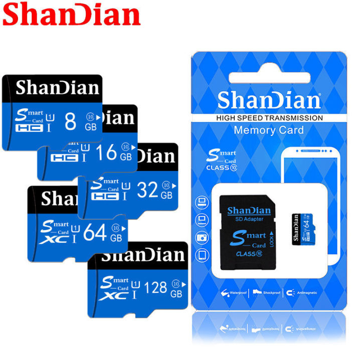 SHANDIAN%20Smart%20SD%20Card%2032GB%20High%20Speed%20Class%2010%2016GB/64GB%20Real%20Capacity%20128GB%20Mini%20SD%20Memory%20Card%20TF%20Card%20for%20Smartphone%20-%20Image%204