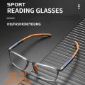 Fashion Reading Glasses TR90 Silicone Frame New Men's Presbyopia Sports Glasses Ultra Light Anti Blue Light Glasses +100 To +400. 