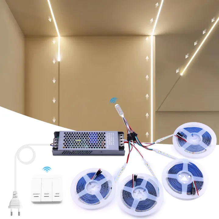 Running Water Flow Chasing LED Strip Light 120LED/M 24V WS2811 Smart ...