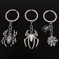 Personalized Spider Keychain Araneid Animal Key Ring Metal Key Chain Women Men Handbag Accessorie Key Holder Car Keychain LUKE. 