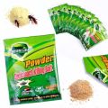 10 Pcs Cockroach Killing Bait Powder - Green Leaf Cockroach Killer Powerful Effect. 