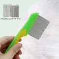 Pet Hair Accessories Stainless Steel Dog Flea Comb Fine Toothed Seahorse Shape Pet Hair Comb Long Short Lice Comb Massage. 
