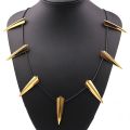 【IKE】Marvel Black Panther Men's Necklace Leopard Claw Pendant Gold Silver Color Necklace Wakanda 1:1 Prop Trend Jewelry. 