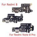 Charging Port Connector Board Parts Flex Cable With Microphone Mic For XiaoMi Redmi Note 8 8 Pro. 