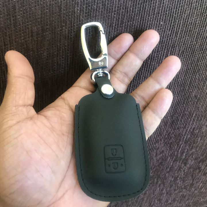 Suzuki WagonR Leather Smart Key Case Pouch Dark Gray Color | Daraz.lk