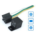 12V DC 4 Pin Car Automotive Fused Relay 40A Normally Open Relais 40A Fuse with 4pin/5Pin Backrest YULING. 