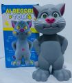 Talking Tom Large size Sensitive Intelligent and Recording talk back toy with AI Touch for Kids (light on eyes) High Quality Cooling Style Toy For Kids. 