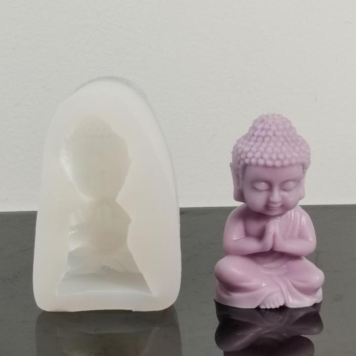 Plaster Maitreya silicone mold Versatile Silicone 3D Candle mold Aroma soap Epoxy resin DIY mold for Baking molds Chocolate molds Soap-making molds Craft projects Home décor