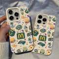 Mcdonald Green iPhone Apple Phone Case 16 Pro/16 Plus/16 Cartoon 15 Pro Max Trendy. 