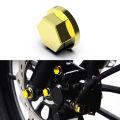 【Red】 30Pc Motorcycle Modification Accessories Motorcycle Screw Nut Bolt Cap Covers Decorative Styling Parts Kawasaki. 