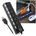 High Speed 4 Ports USB 3.0 HUB With On/Off Switch USB Hub For Desktop Laptop. 
