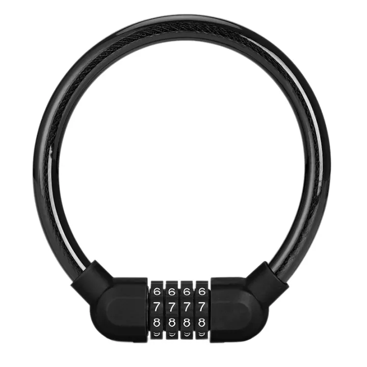 Password Key Rings ARELENE Portable Bike Lock Non-Theft Password Ring Lock Fixed 4 Digit ...